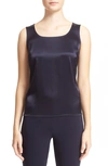St John Caviar Collection Liquid Satin Tank In Navy