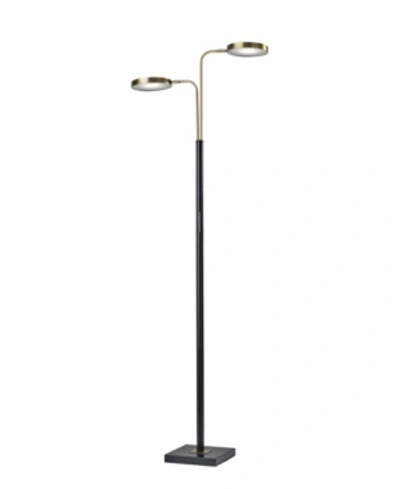 Adesso Rowan Led Floor Lamp With Smart Switch In Black