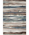 Km Home Leisure Bay Dusk 3'3" X 5'3" Area Rug In Multi