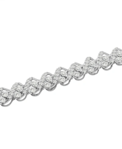 Macy's Diamond Link Bracelet (3 Ct. T.w.) In 14k White Gold Or 14k Yellow Gold