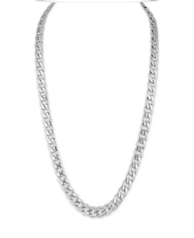 Macy's Cuban Link (11.75mm) 22" Chain In Yellow Ip Plated Stainless Steel (also In Black Ip And Stainless S In Multi