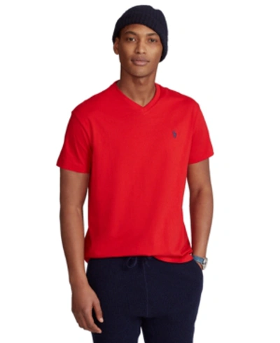 Polo Ralph Lauren Mens V Neck T Shirt Regular Big Tall In Red