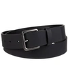 Calvin Klein Jeans Men's Textured Leather Belt In Black