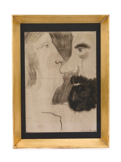 Fornasetti Erotic Painting In Multicolour