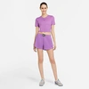 Nike Sportswear Women's Washed Shorts In Fuchsia Glow/black