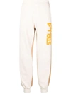 Stella Mccartney Ladies Log Print Tracksuit Cotton Trousers In Neutral