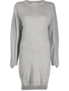 Stella Mccartney Forever Stella Knit Dress In Grey