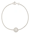 Tory Burch Miller Crystal-embellished Bracelet In Metallic