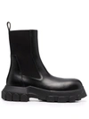 RICK OWENS RIDGED-SOLE ANKLE BOOTS