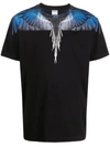 Marcelo Burlon County Of Milan Cotton Tshirt With Graphic Print In Black 2