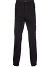DSQUARED2 LOGO-PATCH TOGGLE-FASTENING TRACK trousers