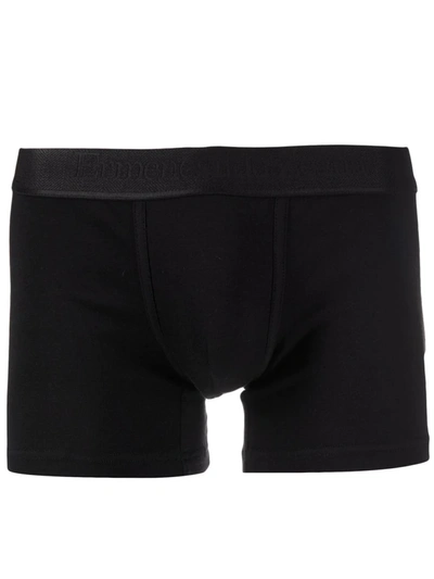 Ermenegildo Zegna Logo-waistband Boxer-shorts In Black
