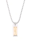DOLCE & GABBANA TWO-TONE MILITARY DOG TAG NECKLACE