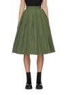 ALEXANDER MCQUEEN GATHERED A-LINE MIDI SKIRT