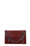 Stella Mccartney Falabella Shoulder Bag In Bordeaux Faux Leather In Bordeaux