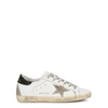 Golden Goose Super-star Distressed-finish Sneakers In White And Black