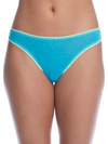 On Gossamer Gossamer Mesh Hip G Thong In Aqua Surf
