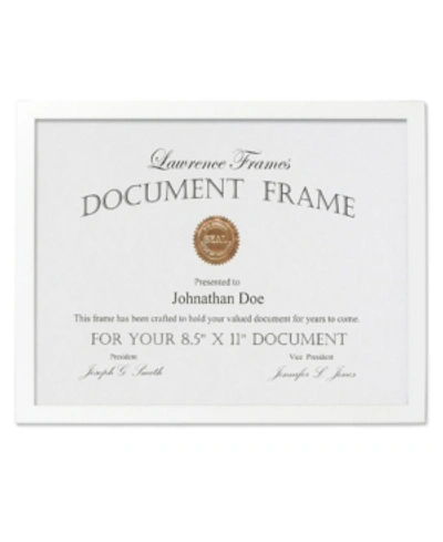 Lawrence Frames White Wood Certificate Picture Frame