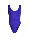 Norma Kamali Marissa One-piece Swimsuit In Electric Blue
