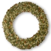 NATIONAL TREE COMPANY 72" WINTRY PINE WREATH WITH CONES, RED BERRIES, SNOWFLAKES WITH 400 CLEAR LIGHTS