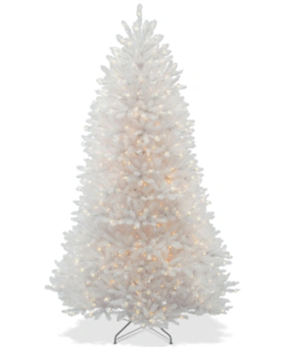 National Tree Company 7.5' Dunhill White Fir Hinged Tree With 750 Clear Lights