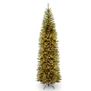 National Tree Company National Tree 14' Kingswood Fir Pencil Tree With 1300 Clear Lights In Green