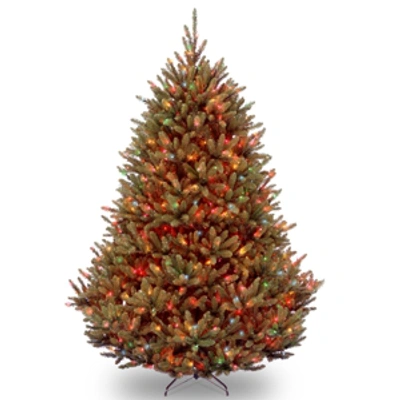National Tree Company National Tree 7.5' Fraser Med Fir Hinged Tree With 1000 Multi Color Lights In Green