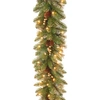 NATIONAL TREE COMPANY 9' X 10" GLITTERY PINE GARLAND WITH 100 CLEAR LIGHTS