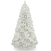 National Tree Company National Tree 9' North Valley White Spruce Tree With Glitter And 750 Clear Lights In White