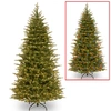 NATIONAL TREE COMPANY NATIONAL TREE 7.5' "FEEL REAL" NORDIC SPRUCE SLIM HINGED TREE WITH 600 DUAL LED LIGHTS