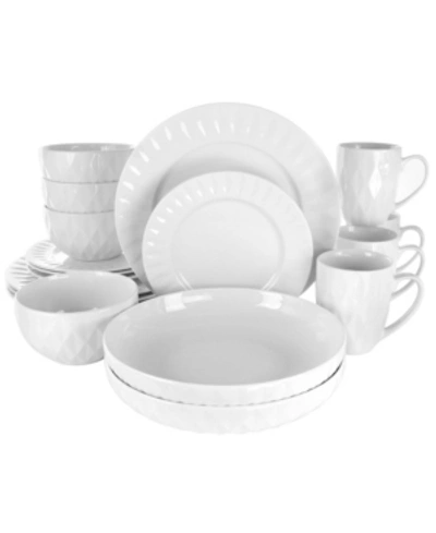 ELAMA SIENNA 18 PC. DINNERWARE SET, SERVICE FOR 4