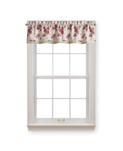 Curtainworks Rose Tailored Valance, 14" X 54" In Red