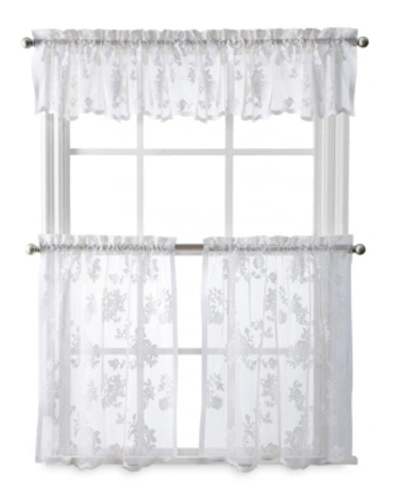 Curtainworks Sibella Lace Tailored Valance, 14" X 56" In White