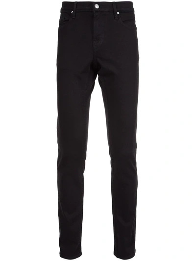 Frame Lhomme Slim Mid-rise Jeans In Black