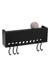 Nomess So-hooked Mini 30 Wall Rack In Black