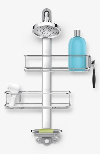 Simplehuman Adjustable Shower Caddy In Silver