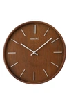 Seiko Maddox Wall Clock In Brown