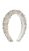 Jennifer Behr Czarina Crystal Embellished Headband In Crystal