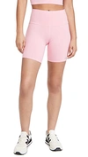 Alo Yoga High-waist Active Biker Shorts In Parisian Pink
