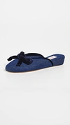 OLIVIA MORRIS AT HOME DAPHNE BOW HOUSE SLIPPERS,OMORR30008