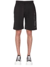 Alexander Mcqueen Logo-embroidered Track Shorts In Nero