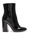 GIANVITO ROSSI GIANVITO ROSSI PATENT LEATHER ROLLING HIGH BOOTIES IN BLACK,G73988 00RIC VER