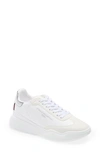 Stella Mccartney Loop Runner Sneaker In White/ Silver