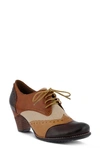 L'artiste Bardot Pump In Brown Leather