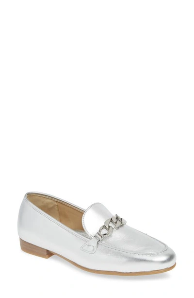 Ara Kaelin Loafer In Silver Leather