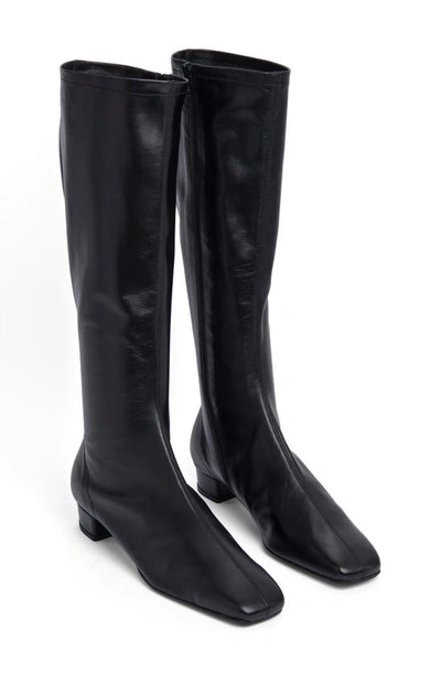 By Far Black Leather Edie Boots