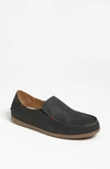 Olukai Nohea Nubuck Slipper In Black/ Tan