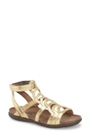 Naot 'sara' Gladiator Sandal In Gold Leather