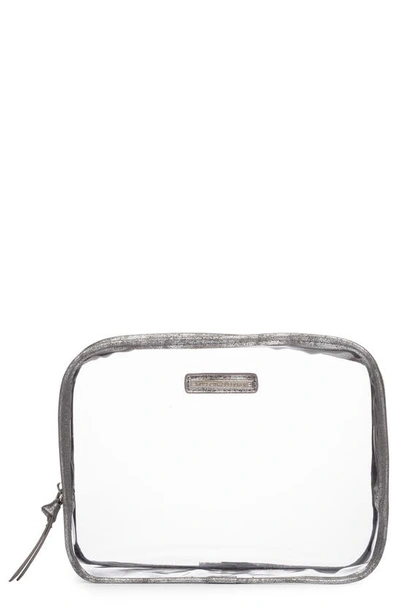 Hudson + Bleecker Away Clear Cosmetics Case In Lava