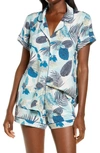 Nordstrom Lingerie Moonlight Short Pajamas In Blue Air Moana Tropics